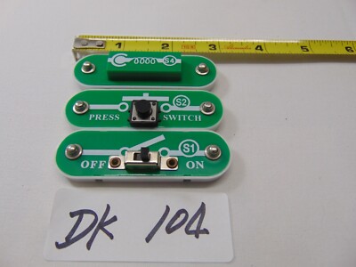 Electronic Snap Kits Circuits Radio Shack Part Stem Project Switch Lot of 3 S1 2