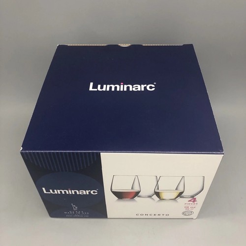 Luminarc 290581 Concerto 19oz Stemless Wine Glasses, Set of 4, 19 oz, Clear - Picture 4 of 11