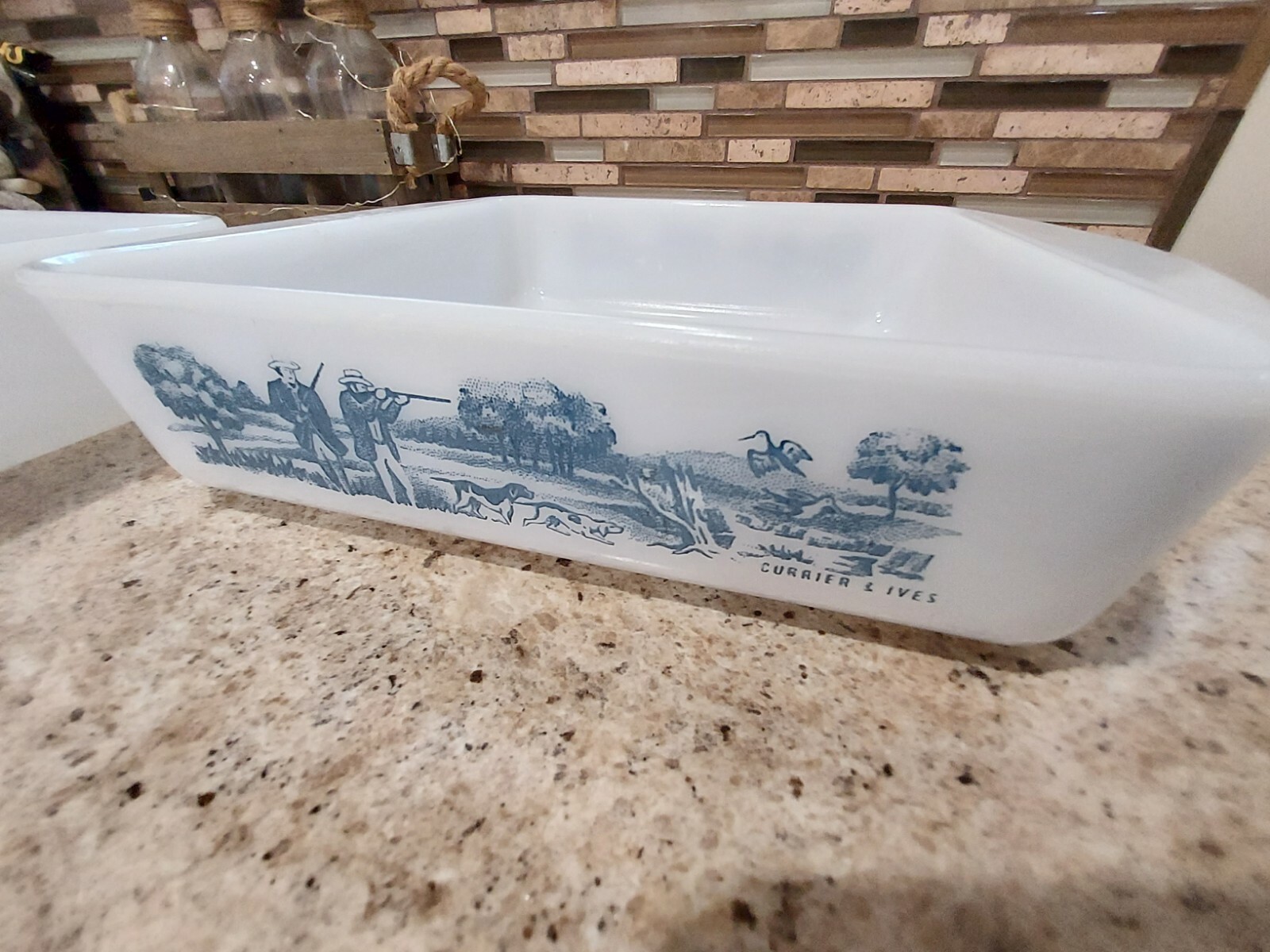 Glasbake J 2428 cake pan, 8x8x2. Set of 2. Glass baking square pan. eBay