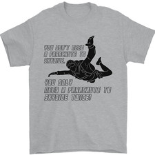 A Parachute to Skydive Twice Skydiver Funny Mens T-Shirt 100% Cotton