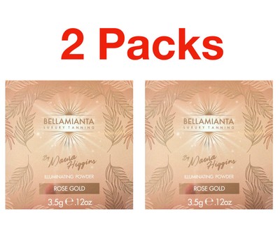 Bellamianta BELEUCHTENDES PULVER Roségold 2 x 3,5g Luxus gerbung