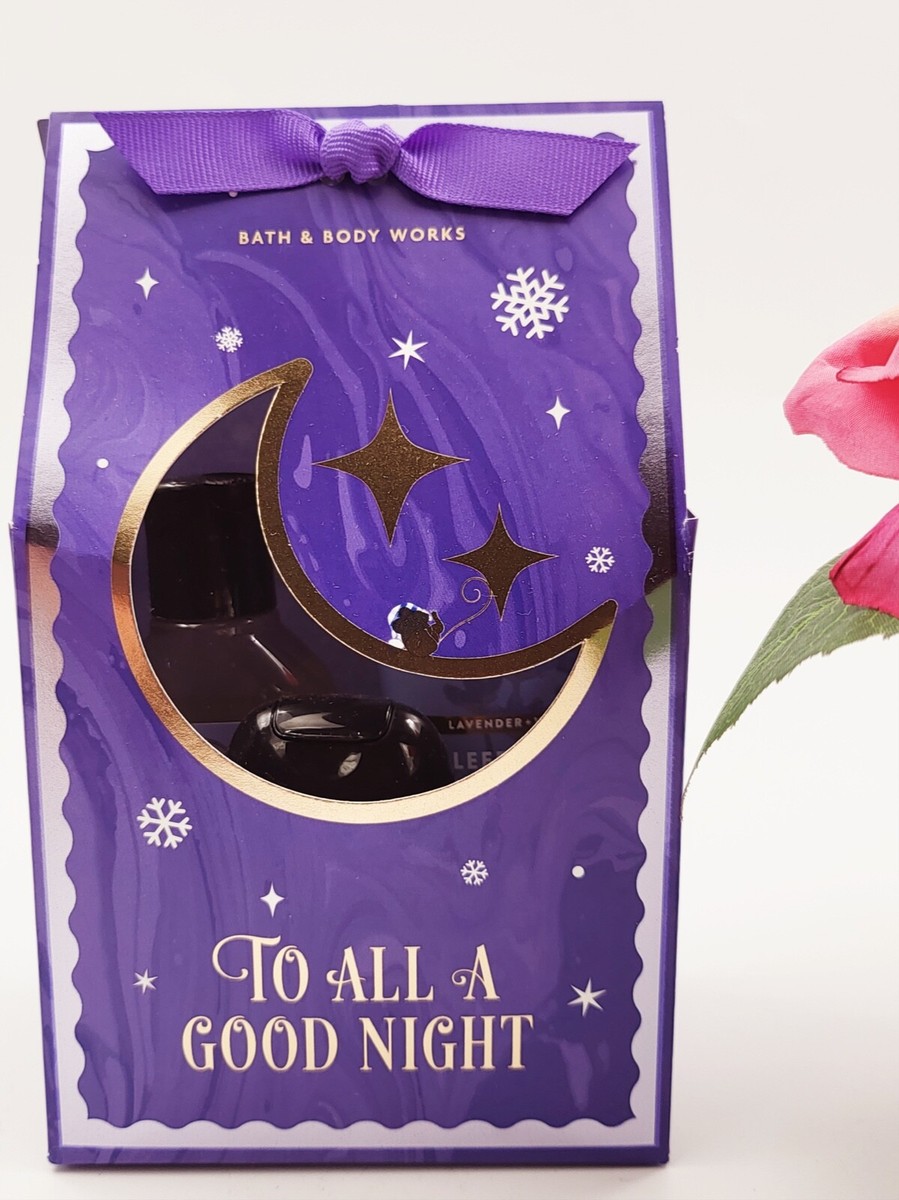 Bath Body works Lavender Vanilla Mini Gift Box Set Wash, Cream