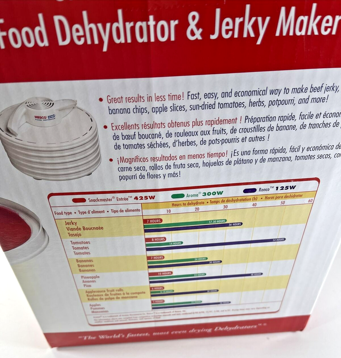 Nesco-Aerican Harvest Snackaster Express 4 Plateau d-shydrateur avec