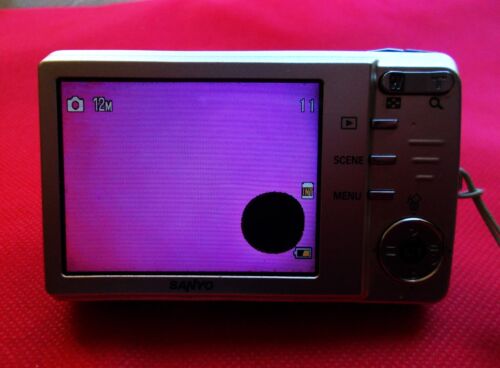 SANYO DSC-X1250 12.1MP Compact Digital Camera Junk Japanese - Picture 5 of 9