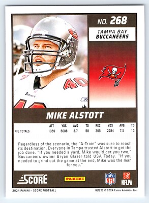 2024 Panini Score #268 Mike Alstott Tampa Bay Buccaneers Football