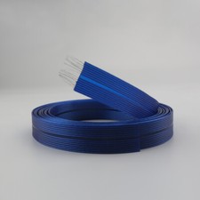 13AWG Flat HiFi Audio Speaker Bulk Wire Silver Plated 8N OCC Ribbon Cable DIY