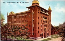 Denver Colorado The Shriners’ El Jebel Temple Vintage Postcard