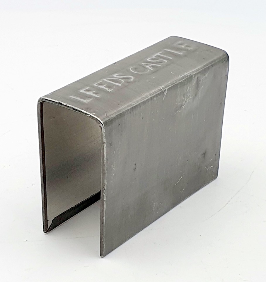 Vintage pewter matchbox holder with Leeds Castle & flowers design eBay