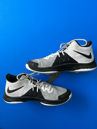 VTG Nike Air Zoom Flight 96 Jason Kidd 317980-101 White Black Grey OG Size 13 - Picture 2 of 6