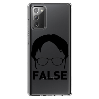 Clear Case for Galaxy Note Dwight Silhouette FALSE