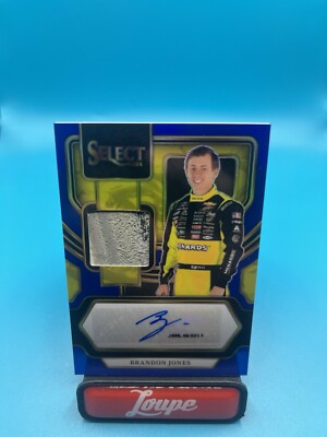 Brandon Jones 2024 Panini Select Autographed Memorabilia Blue Prizm /35 Menards