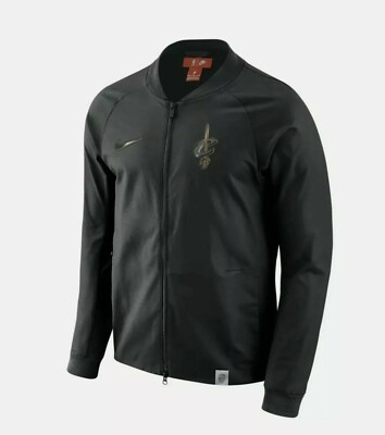 NWT Nike Cleveland Cavaliers Mens Modern Varsity Bomber Jacket XXLT Black
