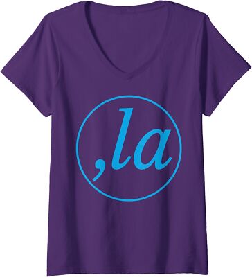 Comma La Kamala Harris 2024 Madam President Ladies' V-Neck Tshirt
