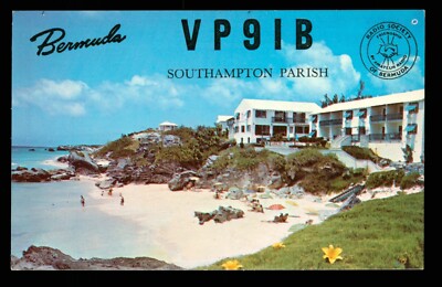 QSL Karte Radio Bermuda VP9IB 1976 Southampton Parish op Tom Hall   B491