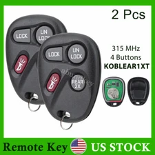 2 For 2002 2003 2004 2005 Chevrolet Blazer GMC Safari Remote Control Key Fob
