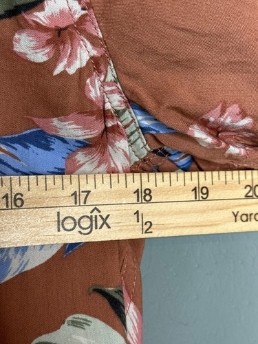 Abercrombie Kids Boys 15/16 Button-Up Collared Hawaiian Floral Tropical Shirt - Picture 5 of 7