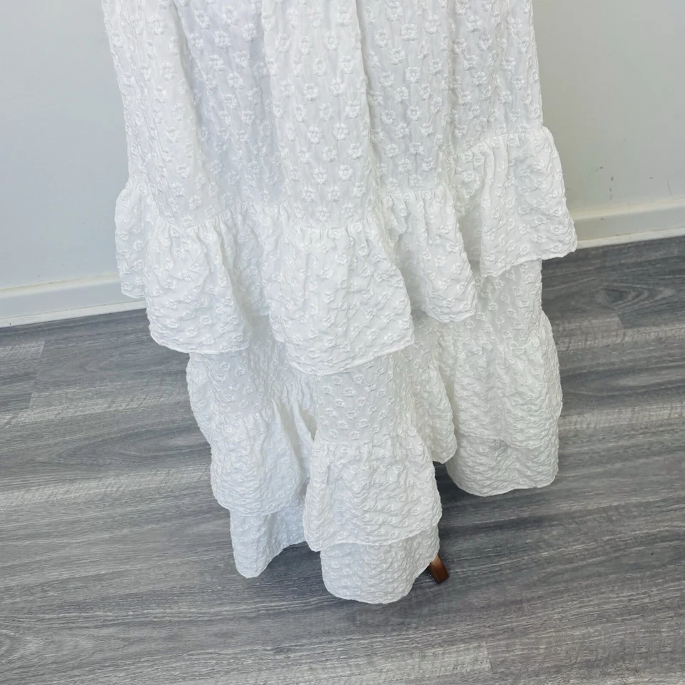 Maxi Vestido Corey Lynn Calter Anthropologie Floral En Niveles En Capas Talla M 8 10 Foto 3 de 4