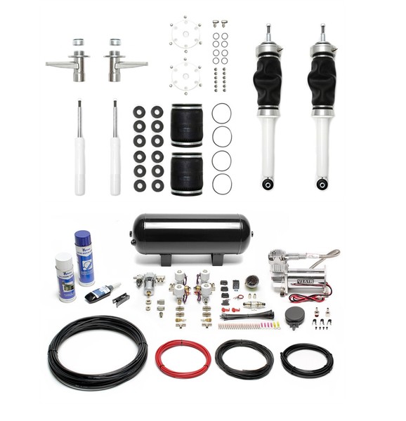 Ta Technix Airride Luftfahrwerk + Kompressor-Kit Schwarz - Audi 80, 90 Vw Passat-image