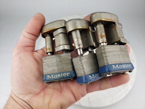 3x Master Lock - Trailer Coupler Latch Lock Multi Purpose Padlock #37 - No Keys - Bild 9 von 12