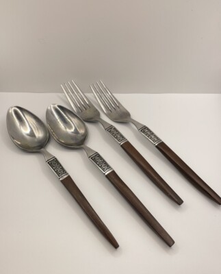 Ekco Eterna LA JOYA Stainless Steel Japan Flatware Soup Spoons & Dinner Forks