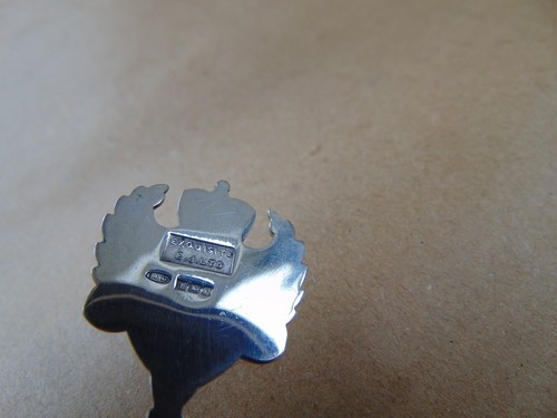 QUALITY STERLING SILVER ENAMEL THE QUEENS SILVER JUBILEE 1952-1977 SPOON 1977 - Picture 8 of 15