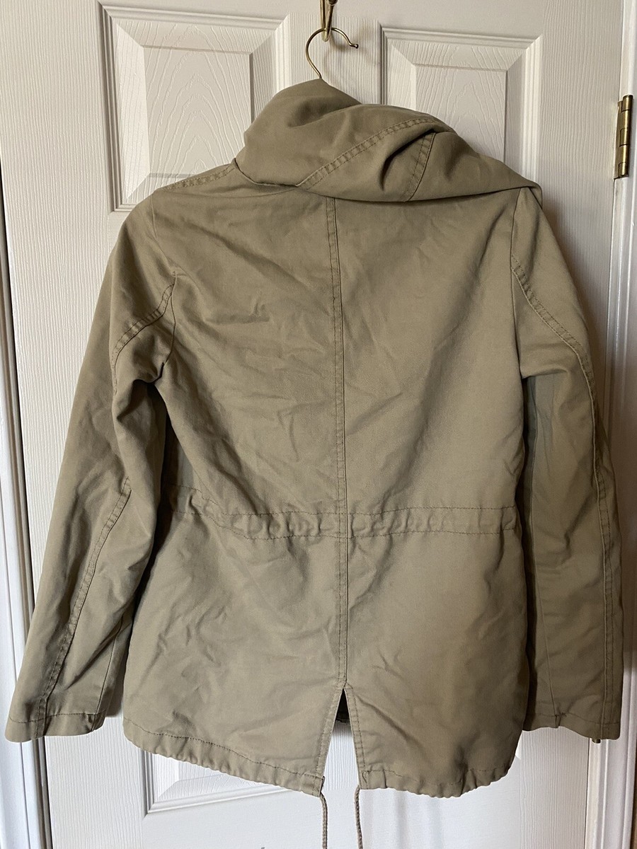 ジャケット・アウター Hooded Coat The Lovely Women Khaki-8046JH Women Anorak Safari Drawstring
