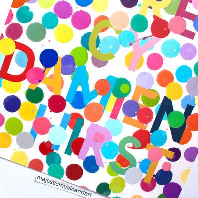 ORIGINAL 2022 DAMIEN HIRST DOTS EXHIBITION POSTER