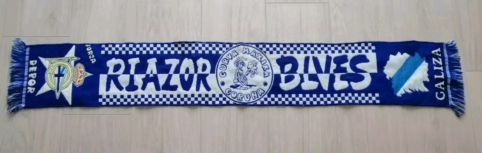 Sciarpa Ultras Deportivo La Coruna Riazor Blues Galizia Hooligans Bufanda