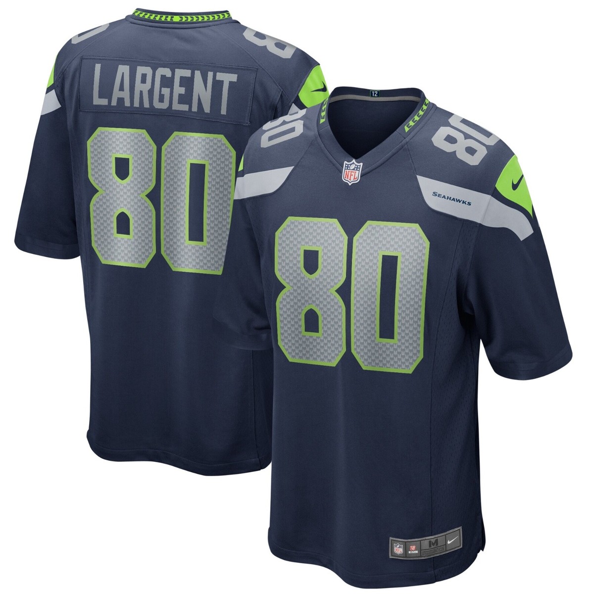Seattle Seahawks Steve Largent #80 Nike Navy 2025 Retired NFL Game
