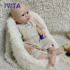 IVITA 20'' Full Soft Silicone Reborn Doll 7.7lbs Silicone Baby Boy Holiday Gift