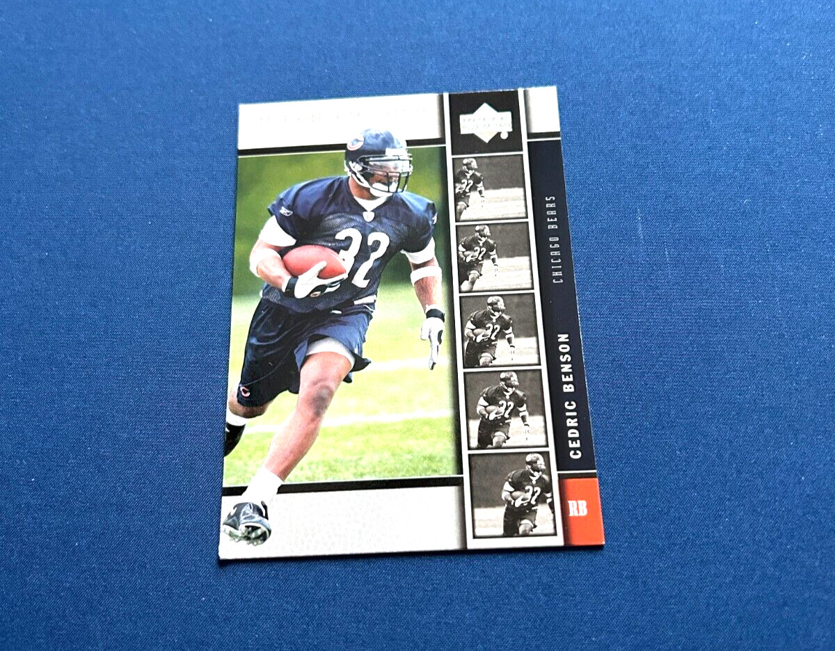 2005 Upper Deck Rookie Premier Football Cedric Benson RC #17 Set Break NM