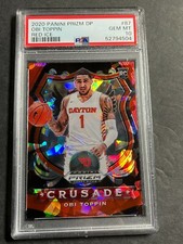 2020 Panini Prizm Draft Picks #87 Obi Toppin Red Ice PSA 10 Gem Mint