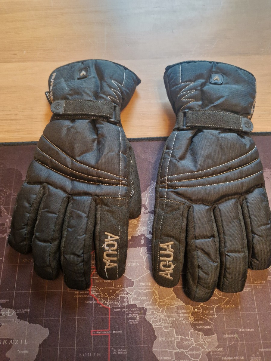frank thomas kangaroo black motorcycle gloves leather/nylon