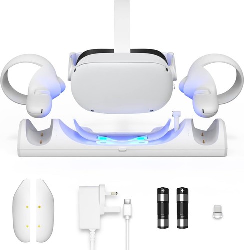 Base de carga magnética para auriculares VR y controladores táctiles | Estación FIEHDUW VR - Imagen 4 de 17