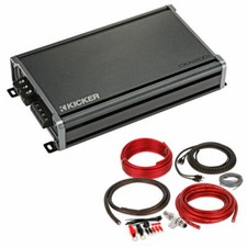 Kicker 46CXA12001T Monoblock Class-D Amplifier  Free Belva 4 AWG Amplifier Kit