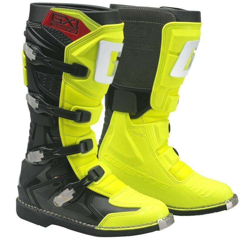 STIVALI BOOTS MOTO CROSS ENDURO SNODO GAERNE GX1 NEW MODEL GIALLO YELLOW TG 41