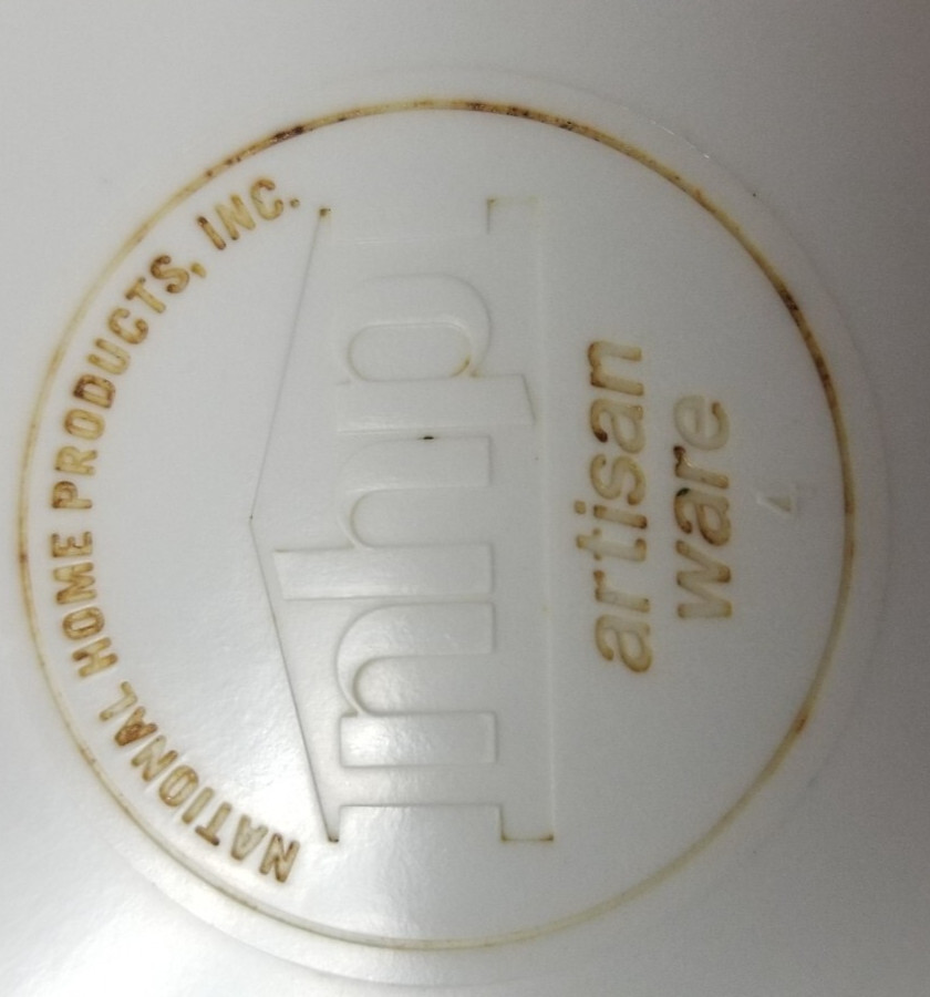 Vintage National Home Products NPH Artisan Ware Flowers 10” Plates (Rare)K157 KC