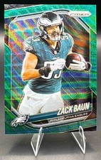 2025 Panini Prizm Zack Baun #239 Neon Green Pulsar Eagles