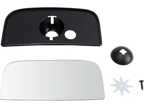 TRQ 86GV54J Right Lower Door Mirror Glass Fits 2007-2019 Chevy Silverado 2500 HD
