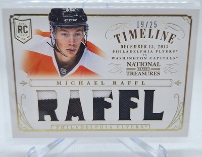 2013-14 Panini National Treasures RC Timeline Gold RT-MRA Michael Raffl 19/25