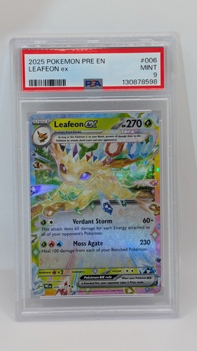 Leafeon ex graded PSA 9 for sale on eBay
