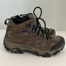 Merrell Moab 3 J035870 Womens Purple Mid Hiking Vibram  Boots Shoes SZ 7