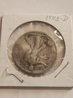 1943-d Walking Liberty 90% Silver US Half Dollar Circulated