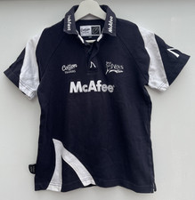 Vintage Sale Sharks Rugby Jersey Kids Large Blue Cotton Traders McAfee