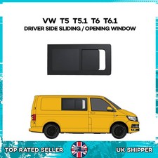 VW T5 T5.1 Transporter Driver Side SLIDING Tinted Window, VW T5 Side Window