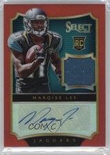 2014 Panini Select Rookie Auto Jerseys Red Prizm 4/30 Marqise Lee #212 Auto 3c4