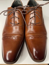 Stacy Adams Dickinson 25066 Cap Toe Dress Oxford Shoes Men's Size 12w Cognac