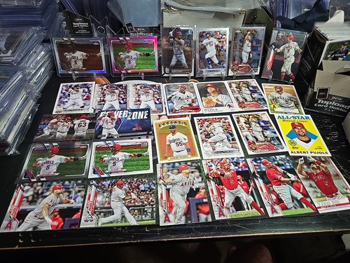 Albert Pujols 20 Card Lot Topps Chrome Pink Sepia Refractor Dodgers Cardinals