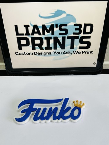 Deko Funko Pop Logo Schild Display Mancave zweifarbig - Bild 6 von 10