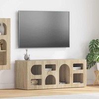 Tv-Schr?Nk Elst 100 X 35 X 40 Cm Sonoma-Eiche Holzwerkstoff